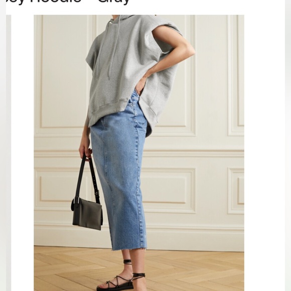 The Frankie Shop Tops - The Frankie Shop Alex Sleeveless Statement Shoulder Hoodie